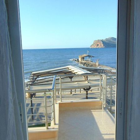 Comfy Beachfront Litinas Casa With Seaview 干尼亞 外观 照片
