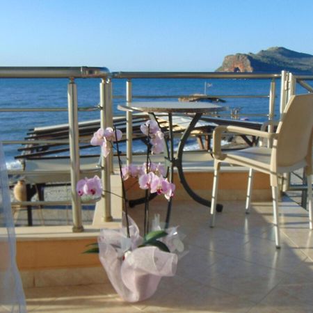 Comfy Beachfront Litinas Casa With Seaview 干尼亞 外观 照片