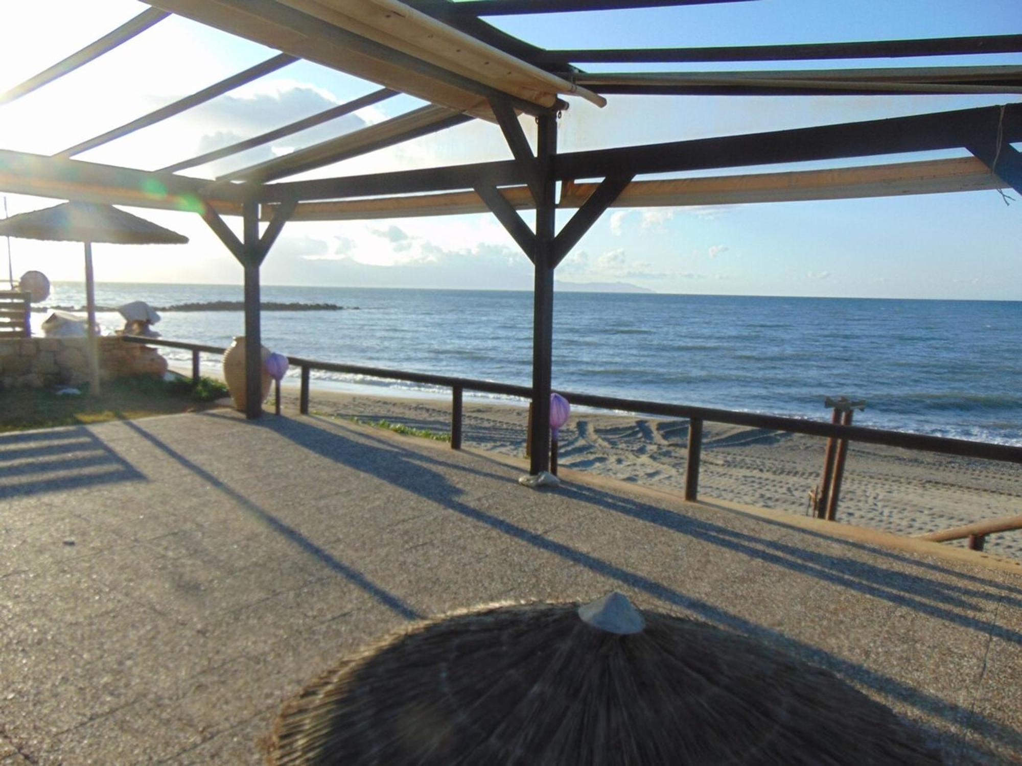 Comfy Beachfront Litinas Casa With Seaview 干尼亞 外观 照片